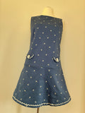 Kleid, Größe L, Graublau, Vorderansicht
