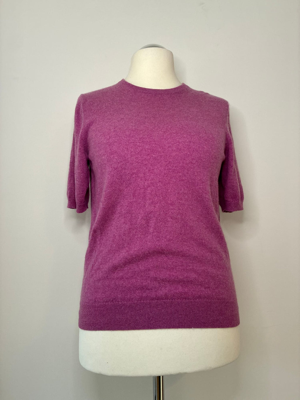 SØR Kurzarmpullover, Größe L, Fuchsia, Vorderansicht
