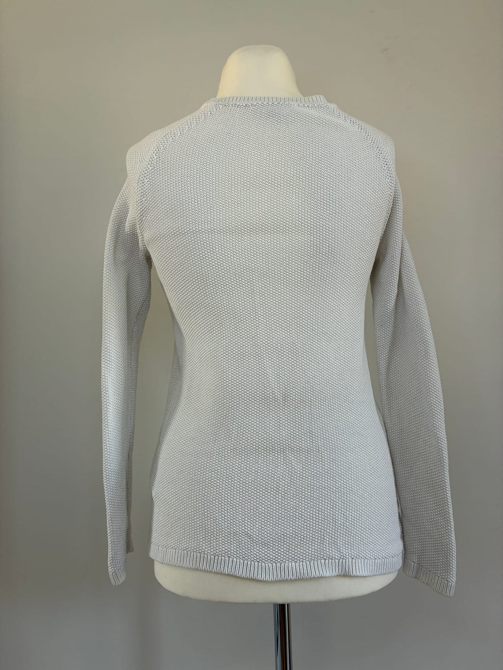Tommy Hilfiger Pullover, Größe XS, Hellgrau, Rückansicht