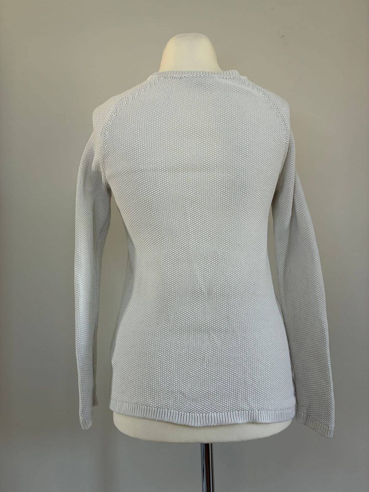 Tommy Hilfiger Pullover, Größe XS, Hellgrau, Rückansicht