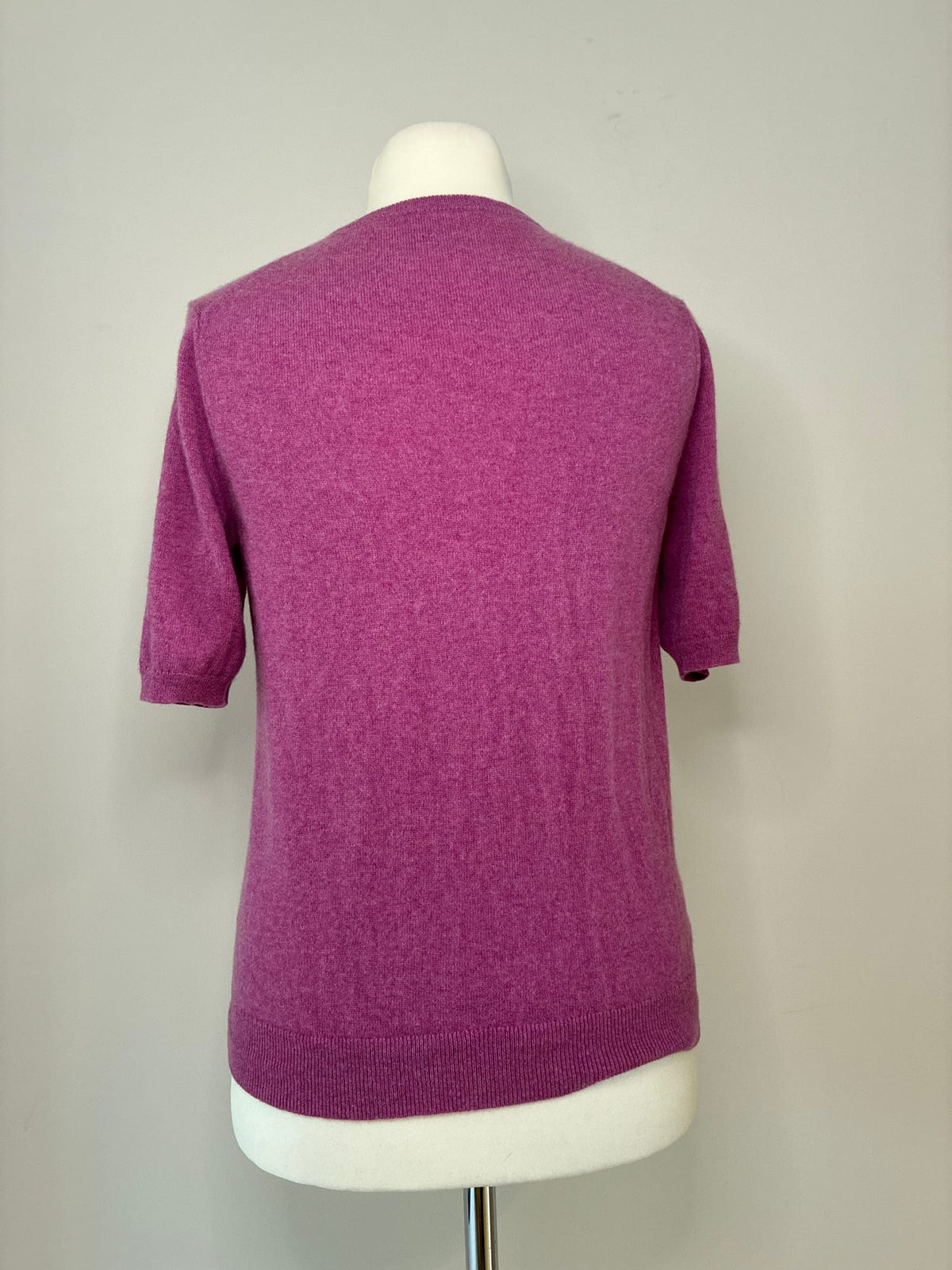 SØR Kurzarmpullover, Größe L, Fuchsia, Rückansicht