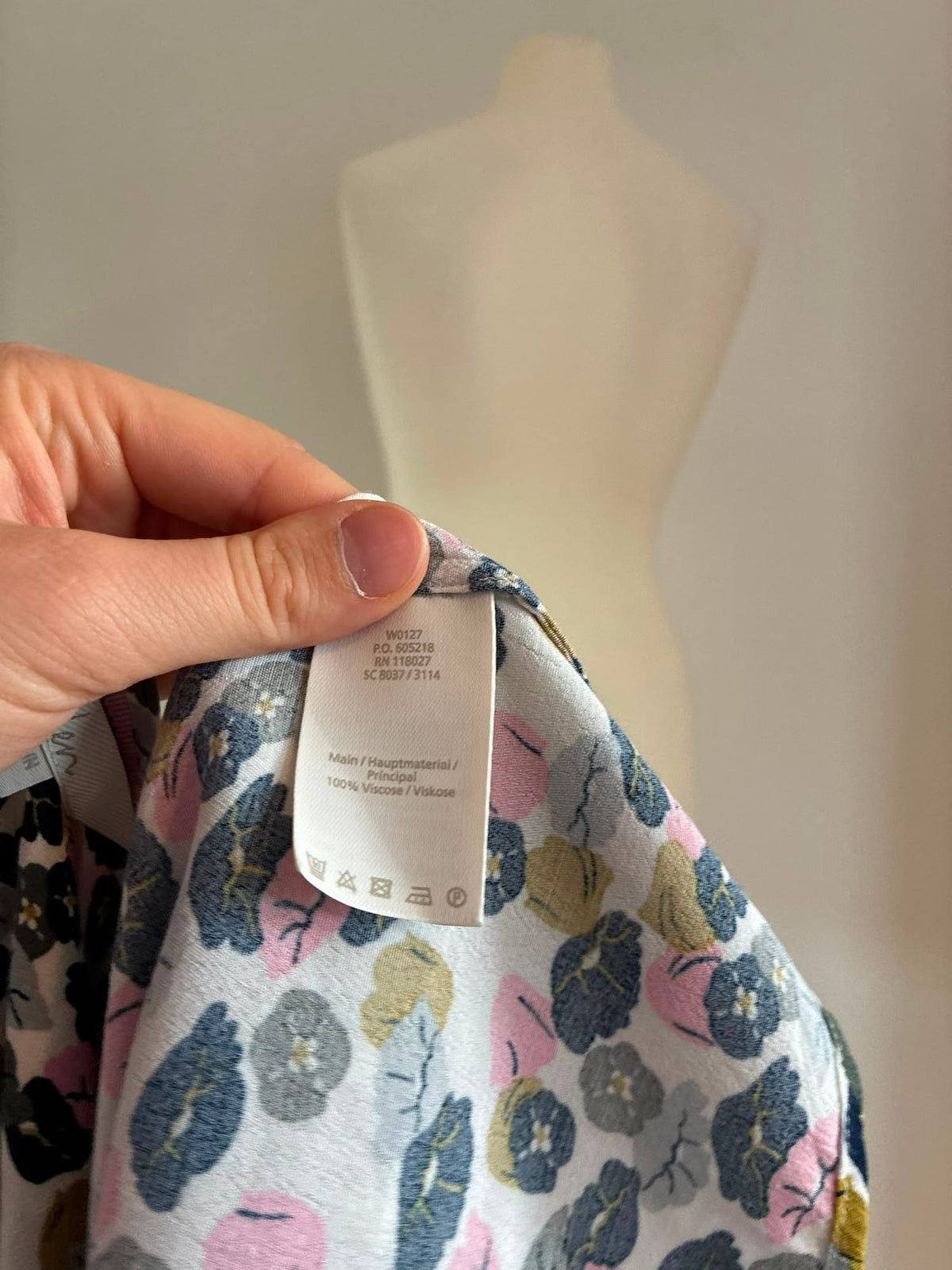 Boden Kleid, Größe 38L, Weiss, Bunt, Weitere Ansicht 6