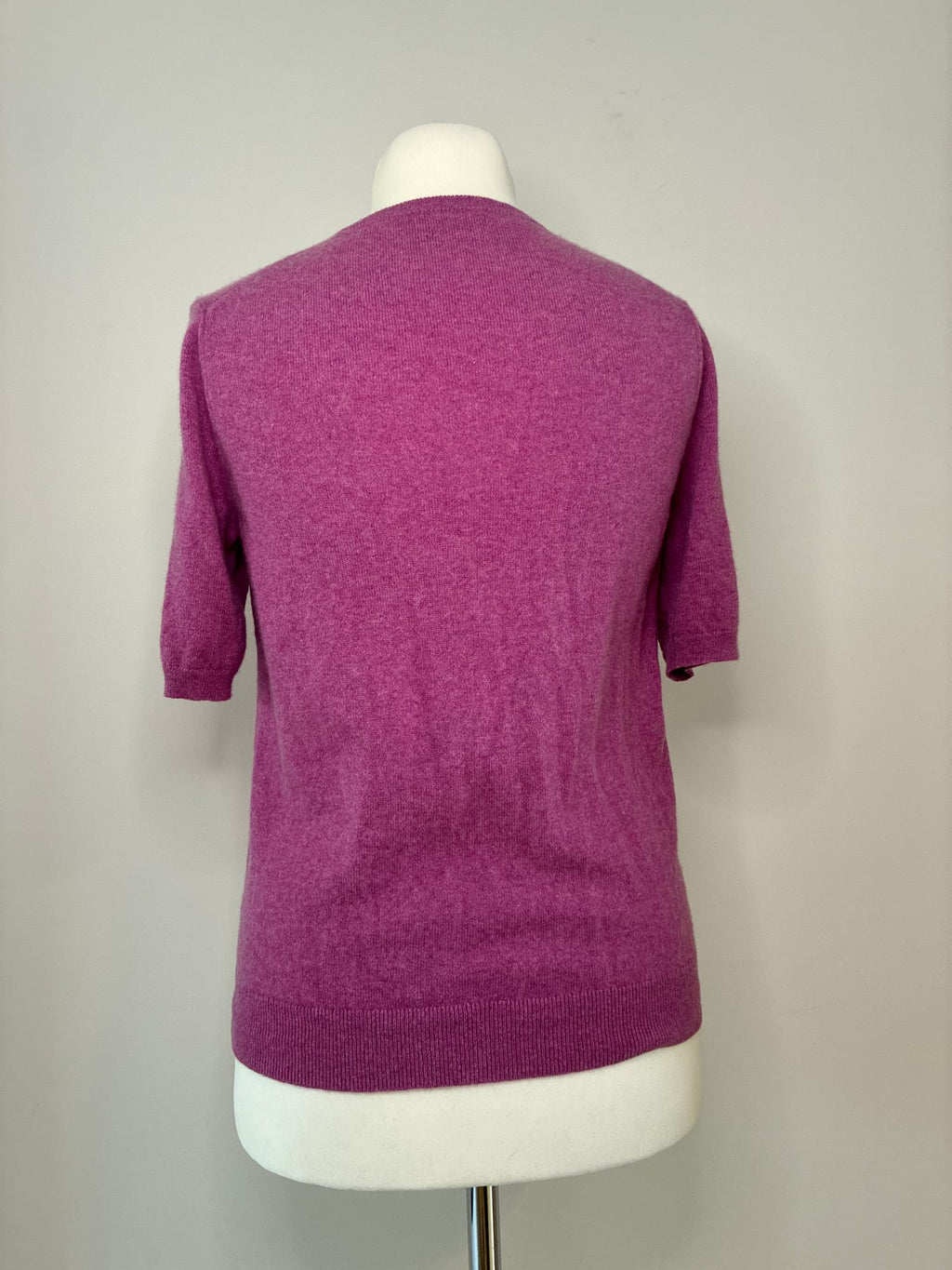 SØR Kurzarmpullover, Größe L, Fuchsia, Rückansicht 2