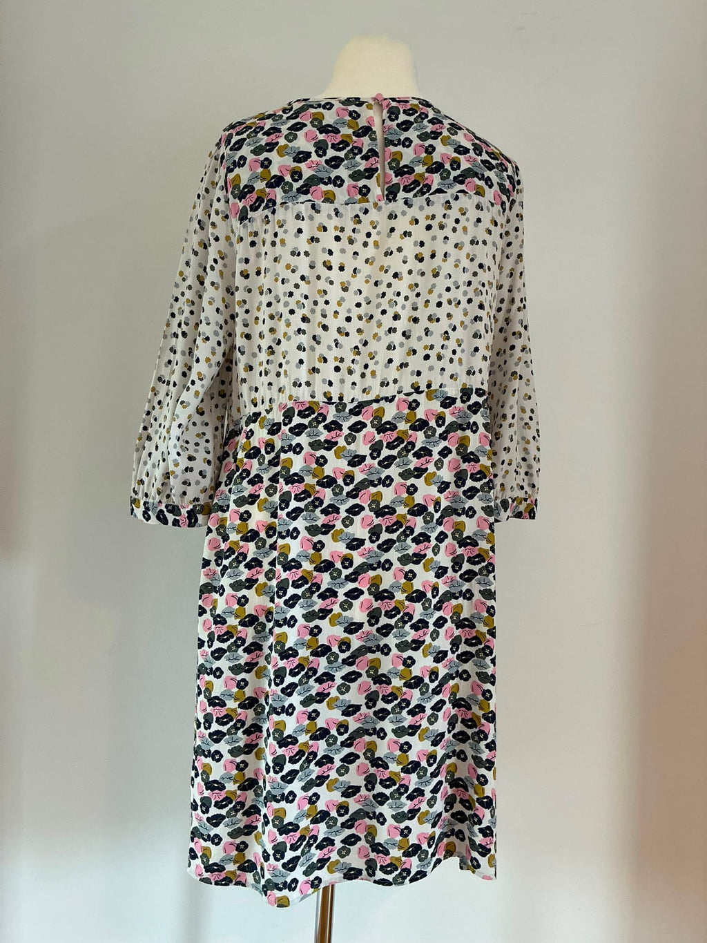 Boden Kleid, Größe 38L, Weiss, Bunt, Weitere Ansicht 3