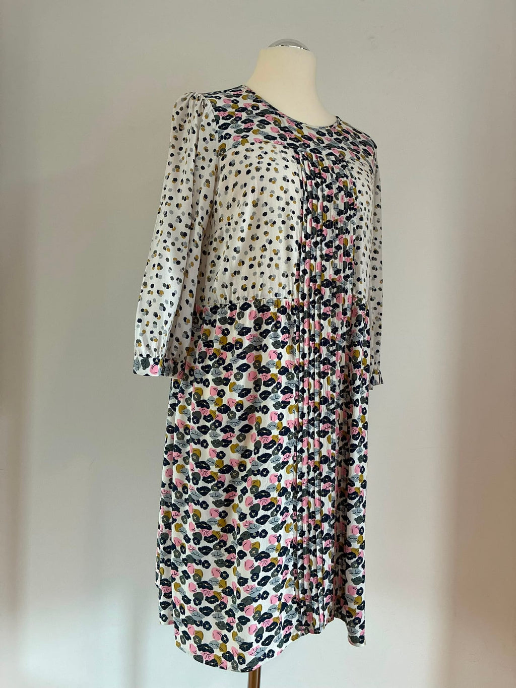 Boden Kleid, Größe 38L, Weiss, Bunt, Weitere Ansicht 2