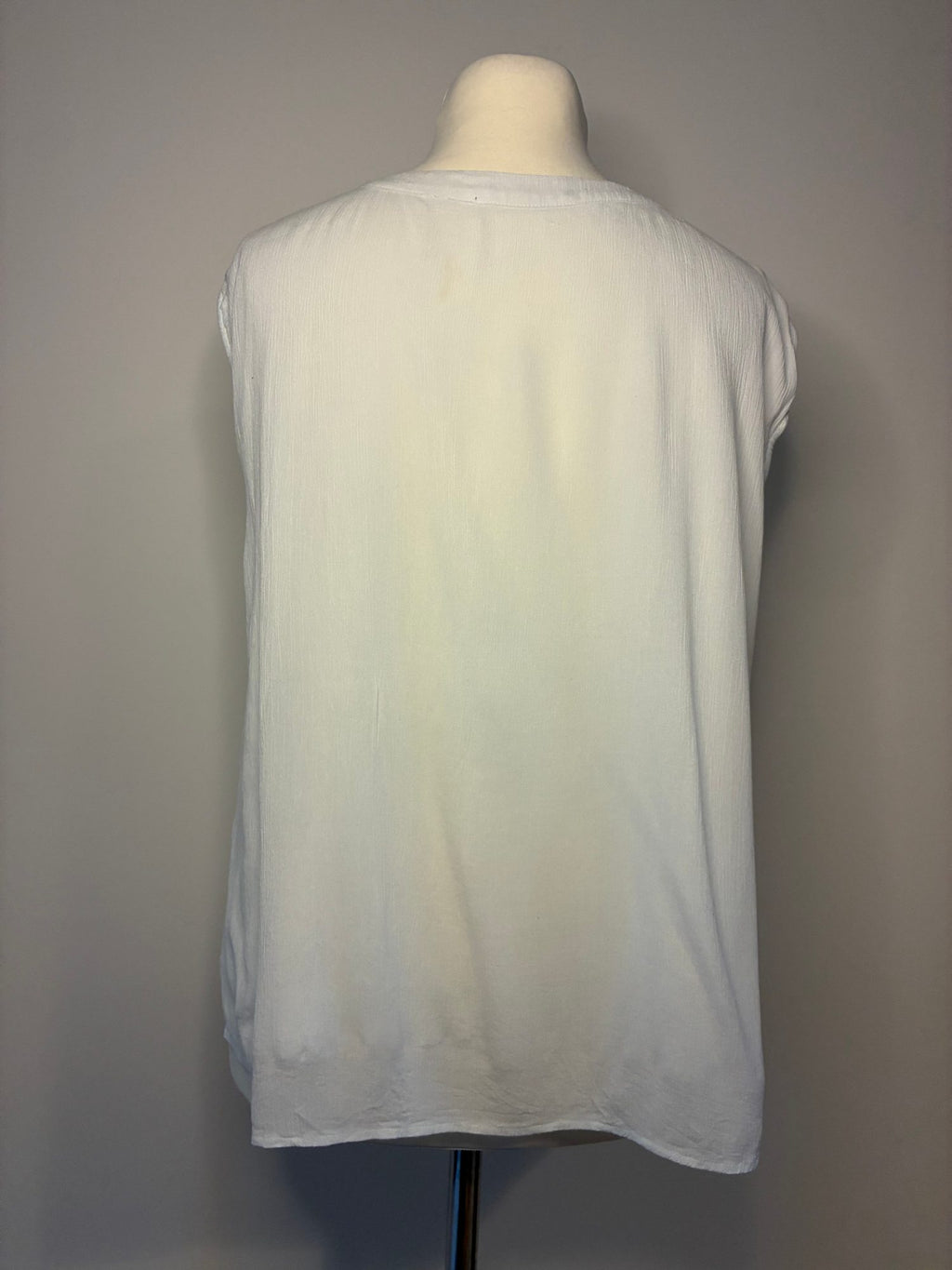 comma Bluse, Größe 44, Weiß, Rückansicht