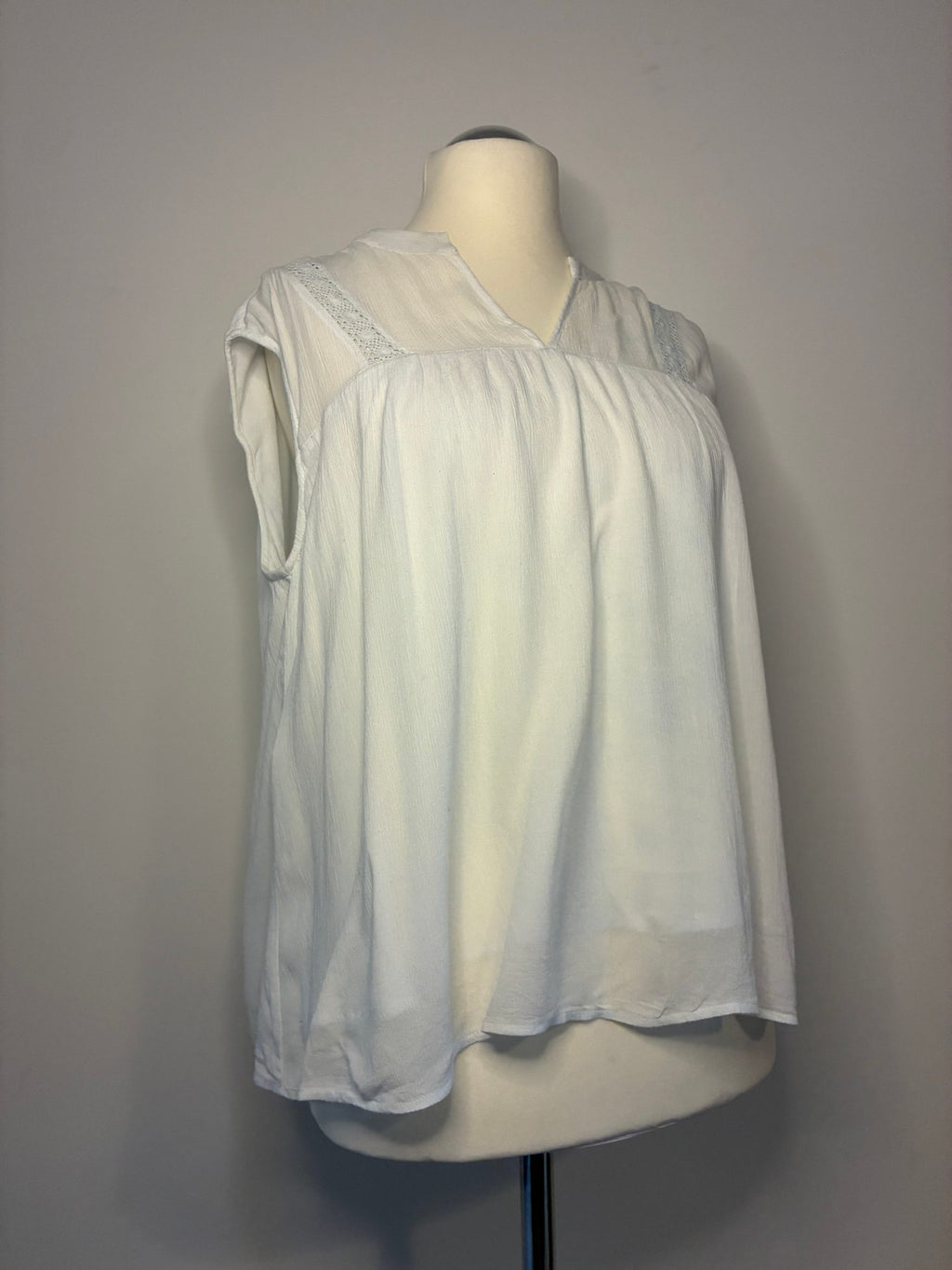 comma Bluse, Größe 44, Weiß, Seitenansicht