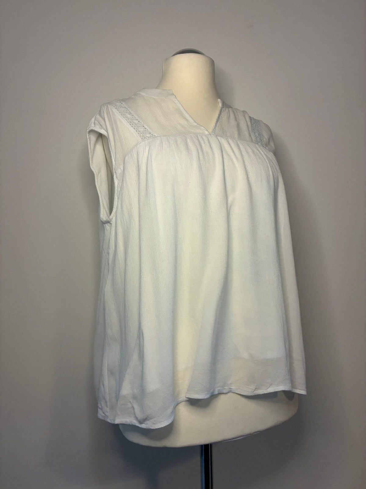 comma Bluse, Größe 44, Weiß, Seitenansicht