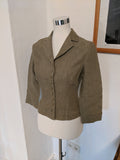 Leinenblazer in Khaki – Second-Hand bei Schickisch