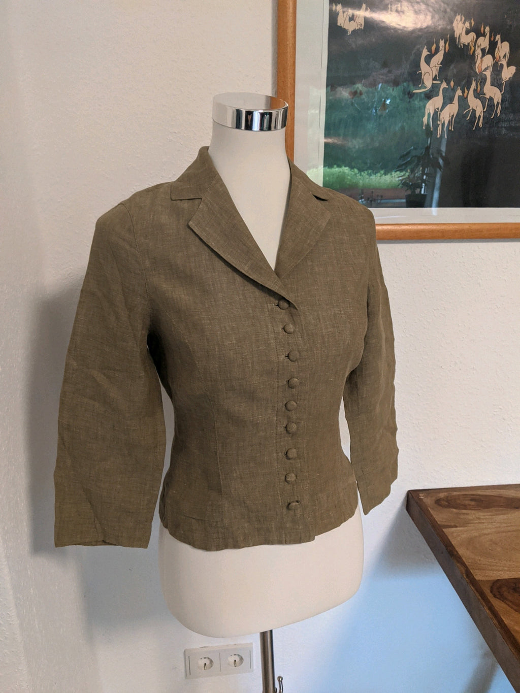 Zarter Leinenblazer für den Sommer