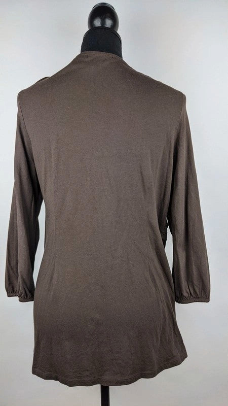 Feminine Bluse in Braun