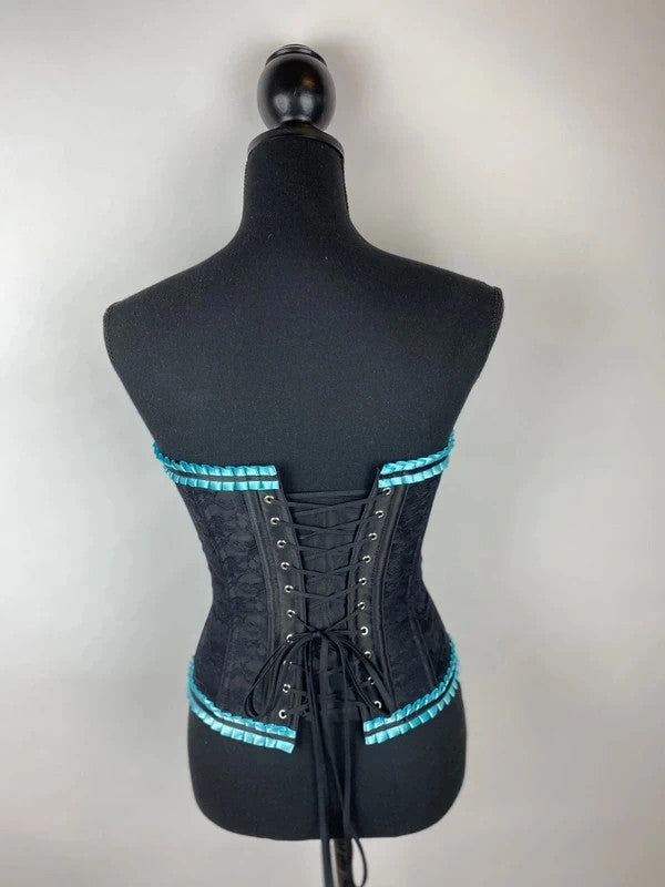 Extravagante Corsage in schwarz