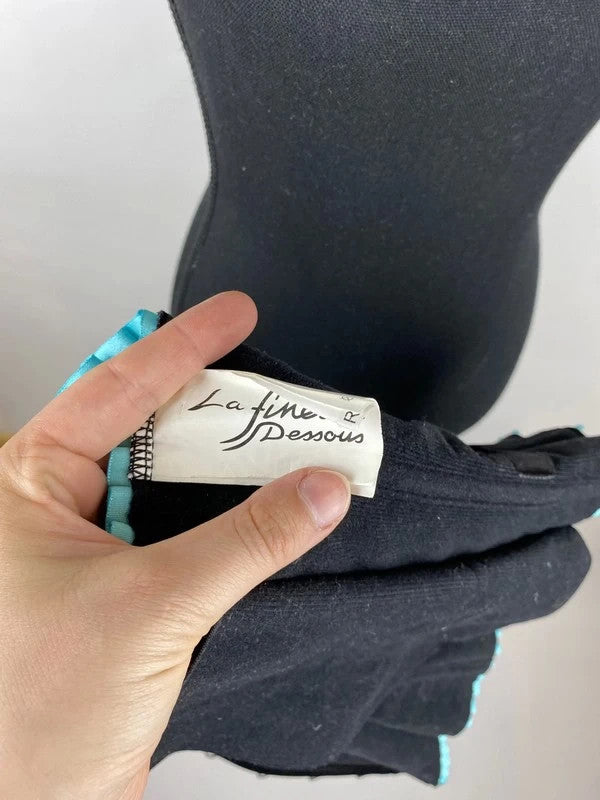 Extravagante Corsage in schwarz