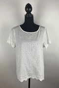 Bluse mit Lochmuster – Second-Hand bei Schickisch