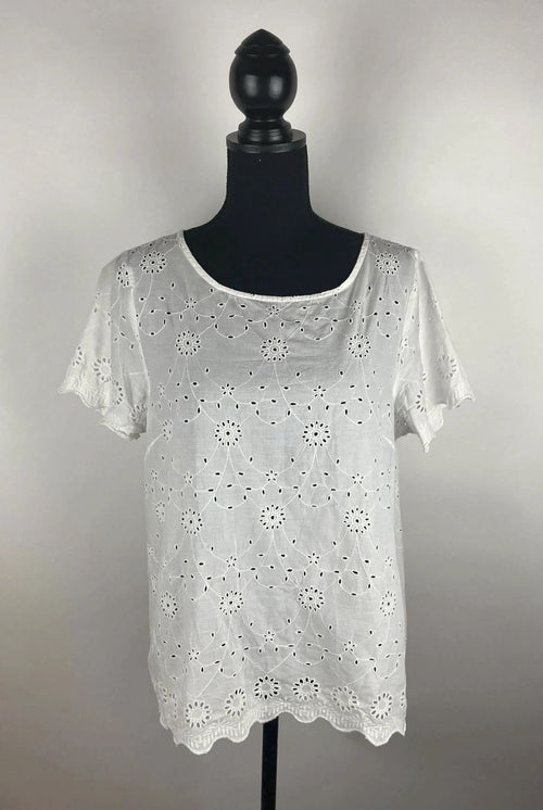 Bluse mit Lochmuster – Second-Hand bei Schickisch