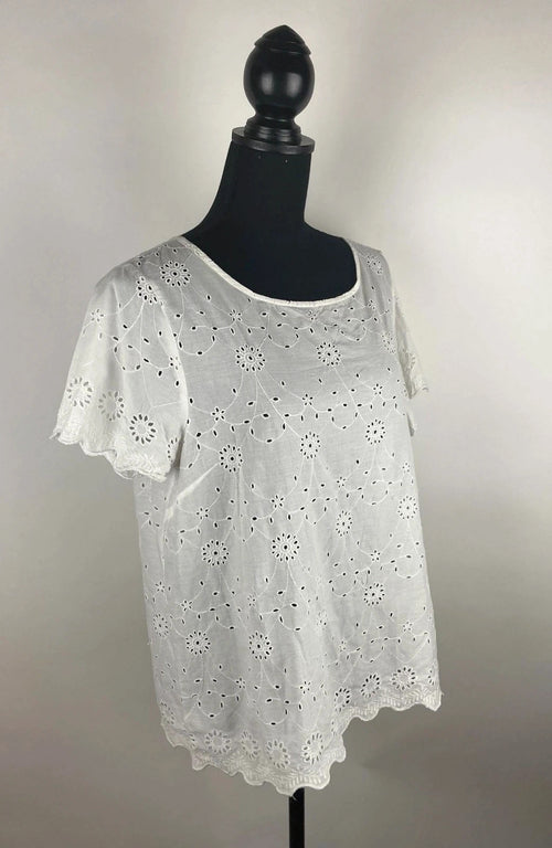 Bezaubernde Bluse mit Lochmuster 