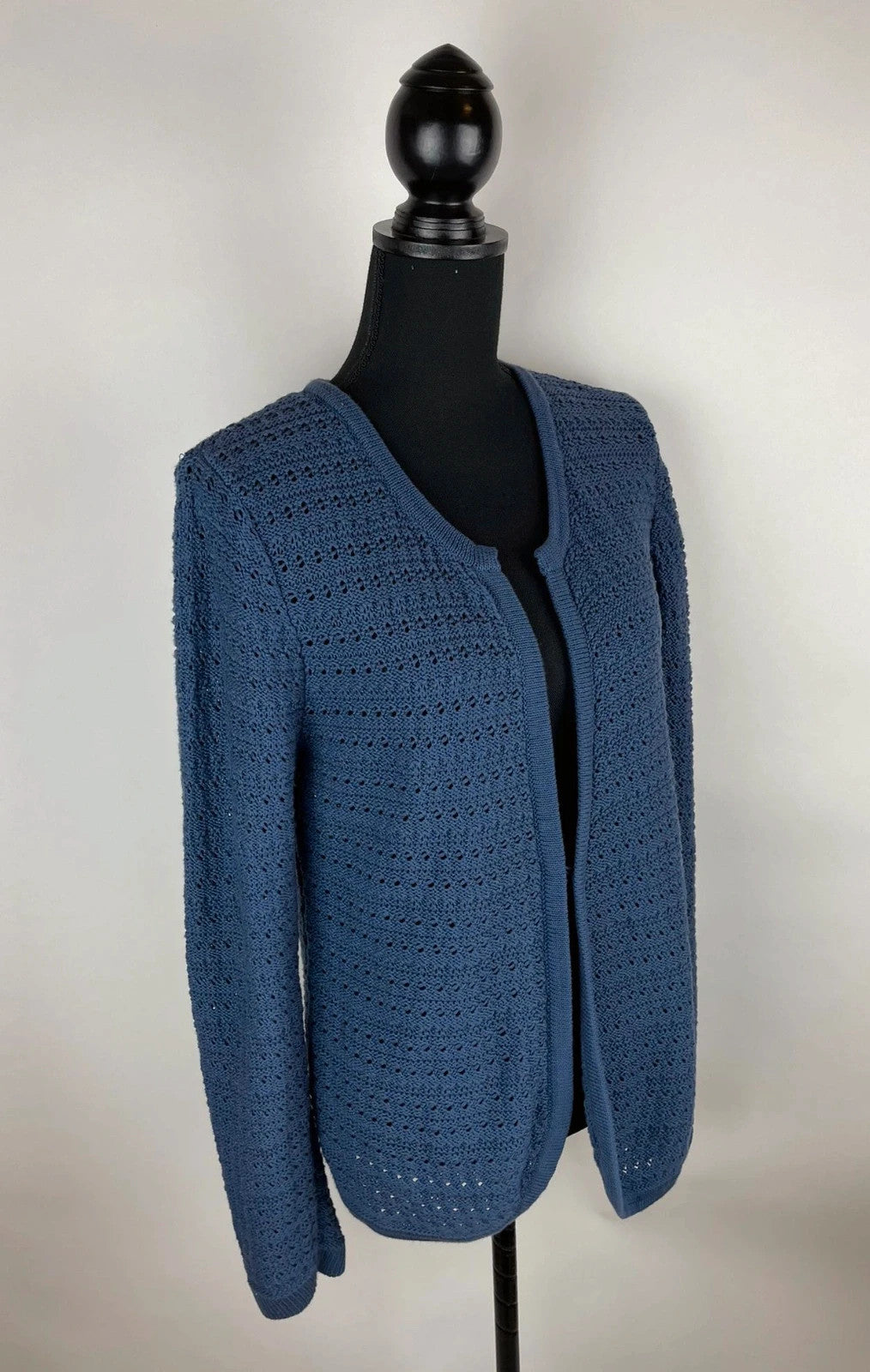 Cardigan mit Lochmuster 