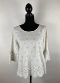 Bluse mit Lochmuster – Second-Hand bei Schickisch