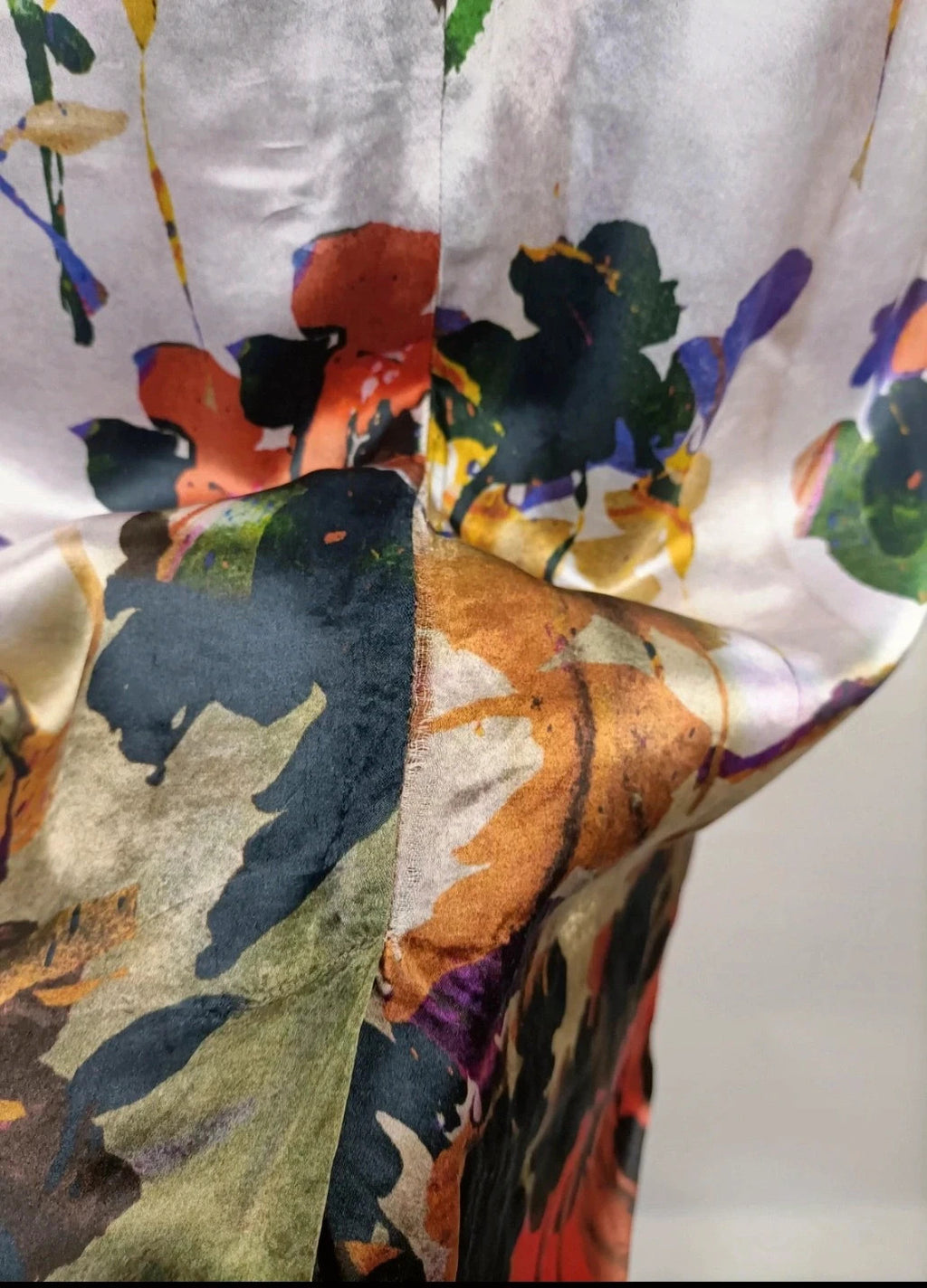 Seiden Kleid für den Herbst 