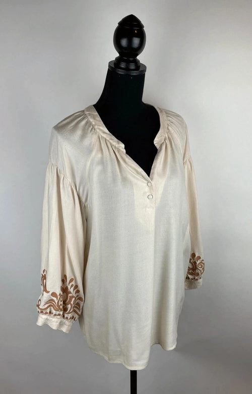 Bluse mit Stickerei – Second-Hand bei Schickisch