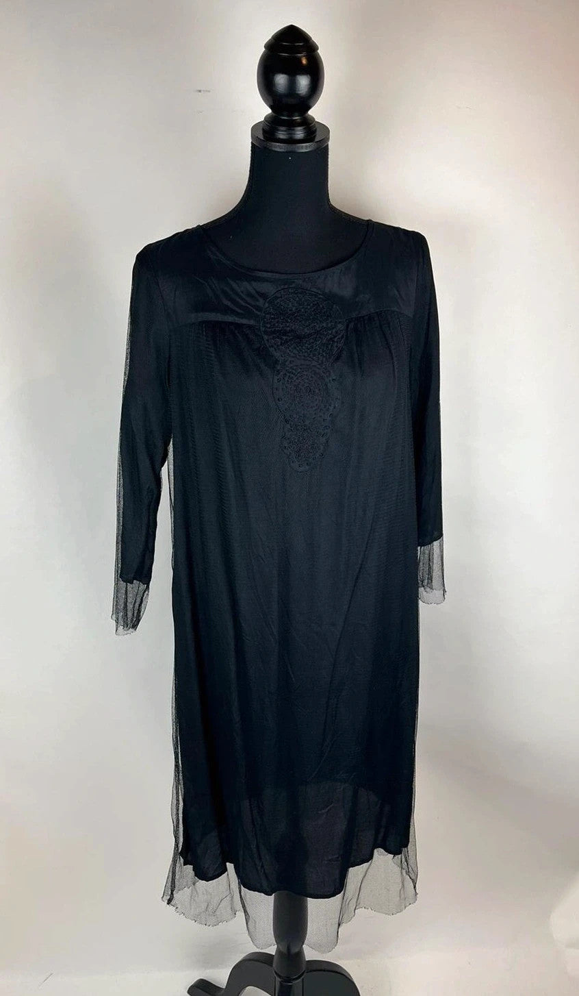 Kleid in Schwarz mit Tüll – Second-Hand bei Schickisch