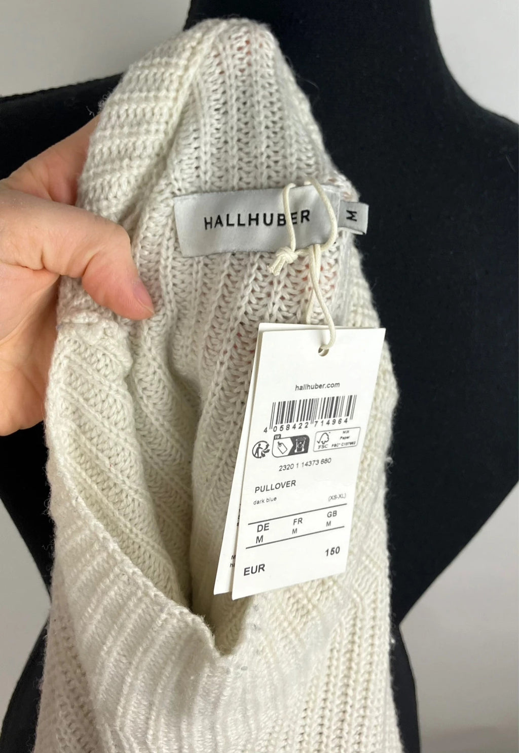 Warmer Pullover mit Streifen 
