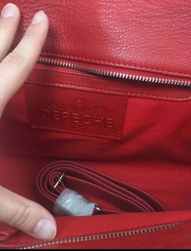 Edle Depeche Leder-Handtasche