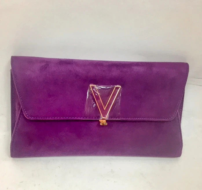 Valentino Clutch in Lila – Second-Hand bei Schickisch