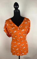 Bluse in Orange – Second-Hand bei Schickisch