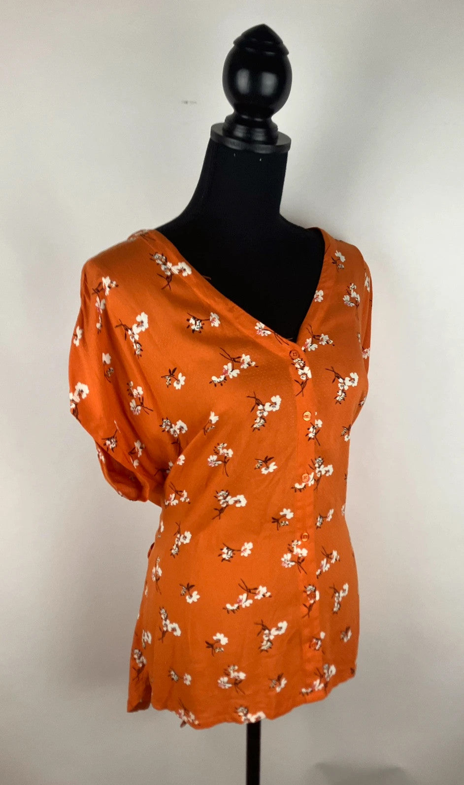 Leuchtende Bluse in Orange