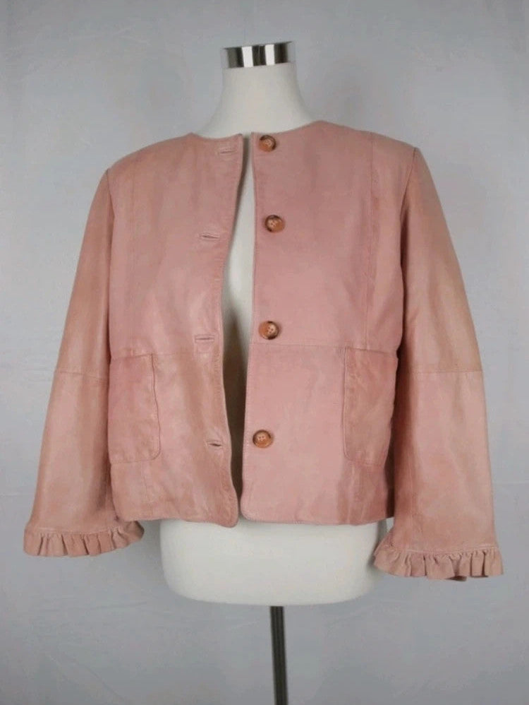 Vintage-Lederjacke aus Lammleder – Second-Hand bei Schickisch