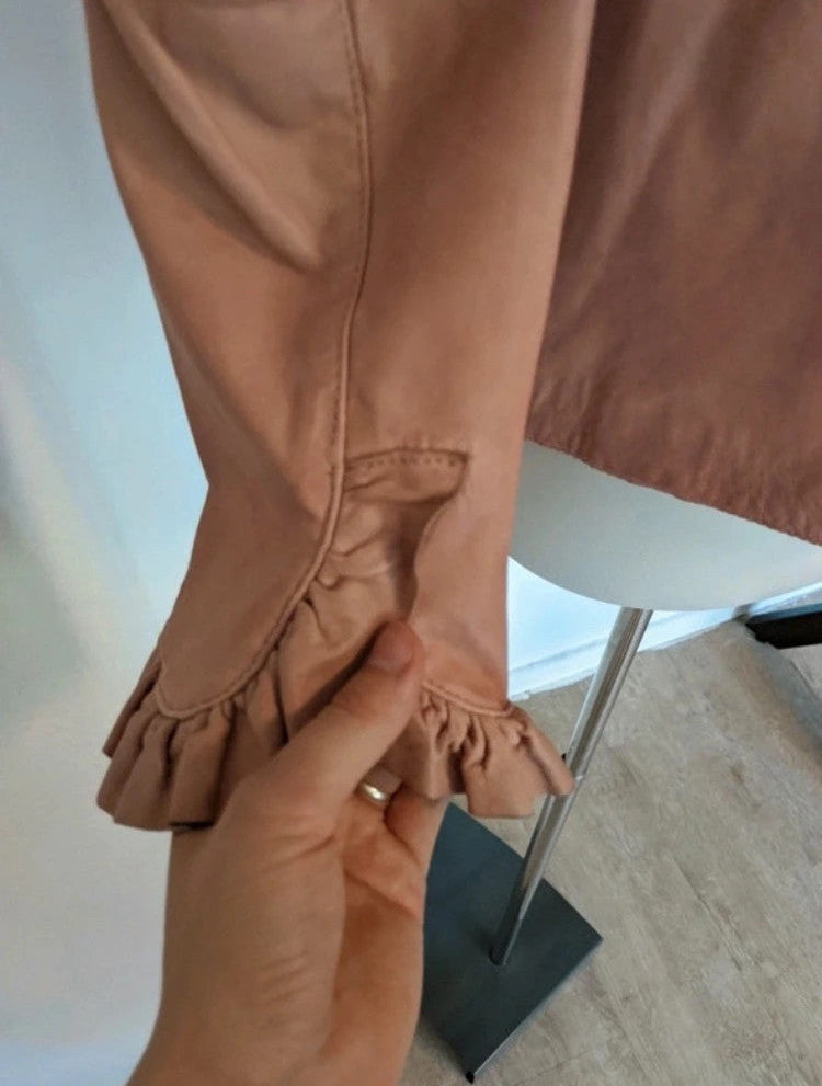 Exklusive Vintage-Lederjacke aus 100 % Lammleder