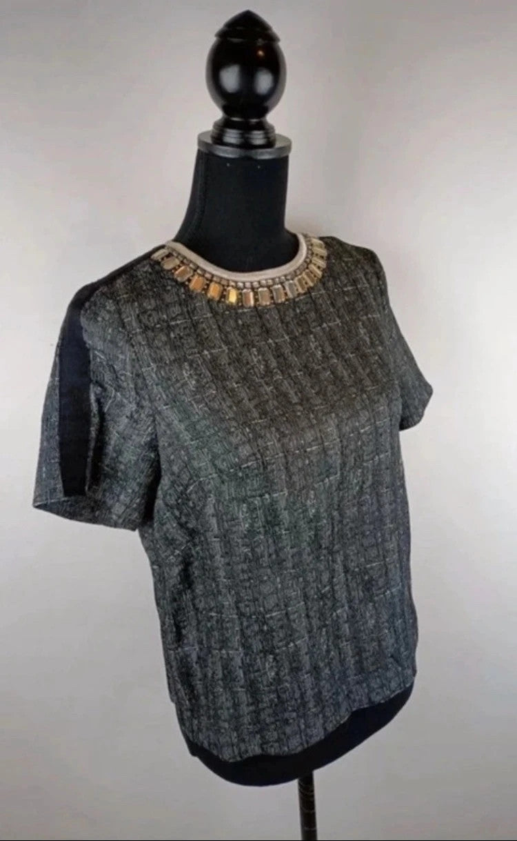 Elegante Noa Noa Bluse mit Steinbesatz