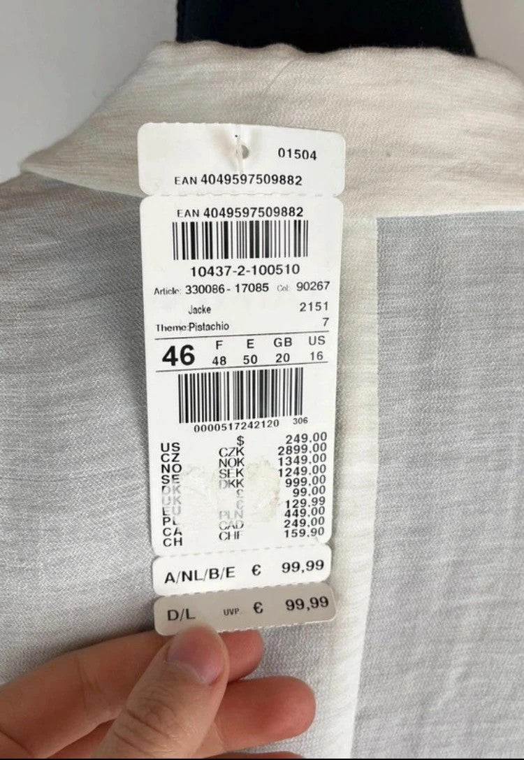 Exklusiver Taifun Blazer in Weiß, elegant für den Winter