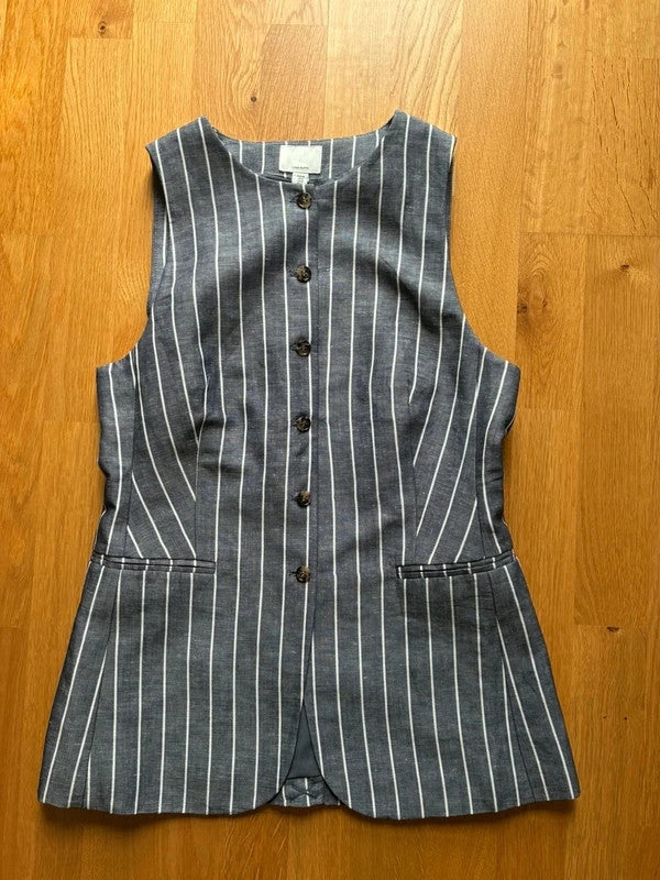 Tolles Leinenset aus wide leg Hose und Weste