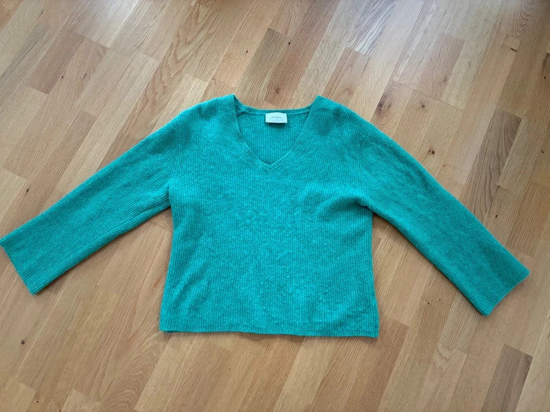 Neo Noir Alpaka-Mix Pullover in Türkis – Second-Hand bei Schickisch