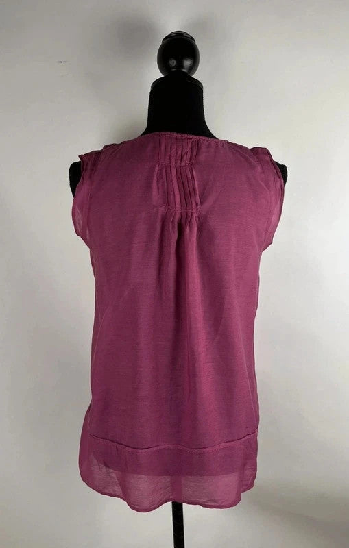 Charmante Bluse in Himbeer