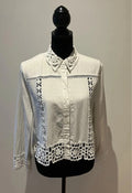Elegante ZARA Bluse mit Spitzen-Details – Second-Hand bei Schickisch