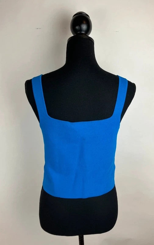 Leuchtendes Oberteil in Blau