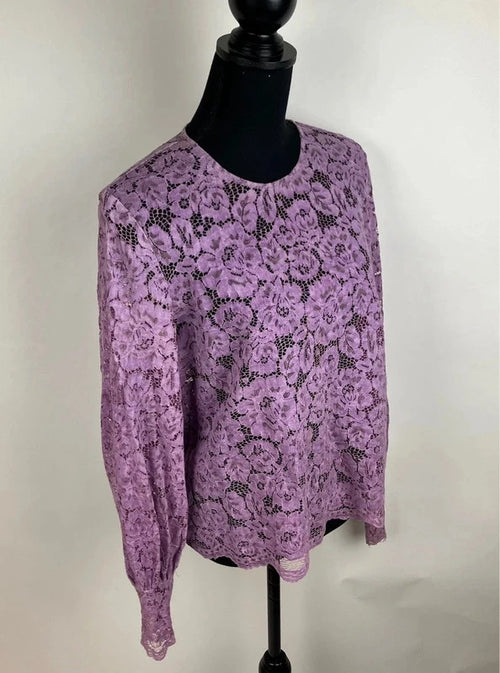 Bluse mit Lochmuster