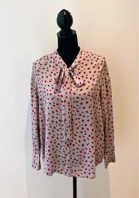 Leichte Seidenbluse mit Schluppe – Second-Hand bei Schickisch