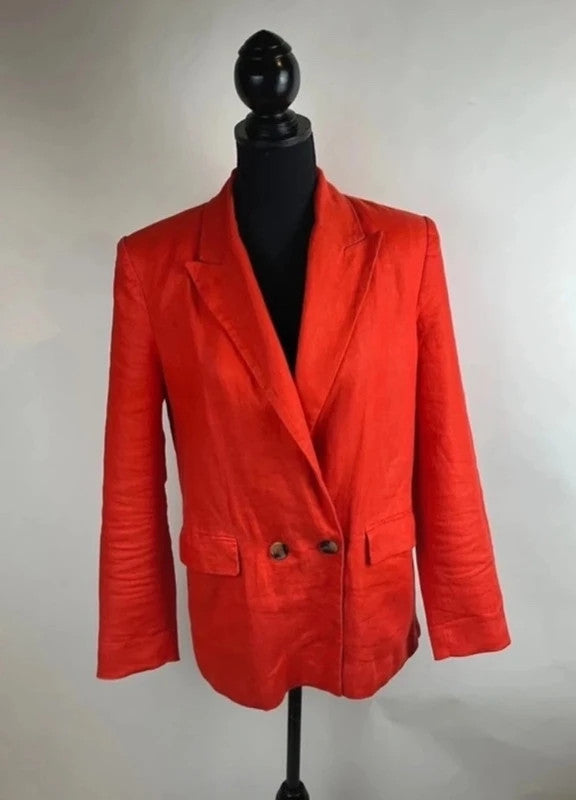 Leinen Blazer, perfekt für den Frühling
