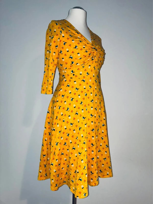Blutsgeschwister Jerseykleid, Größe M, Gelb, Orange, Weitere Ansicht 2