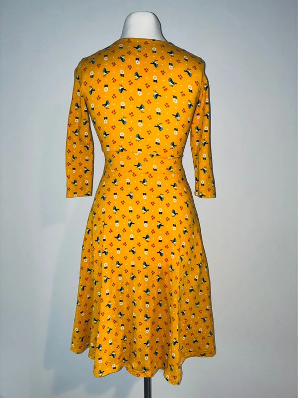 Blutsgeschwister Jerseykleid, Größe M, Gelb, Orange, Weitere Ansicht 3