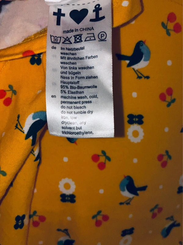 Blutsgeschwister Jerseykleid, Größe M, Gelb, Orange, Weitere Ansicht 5