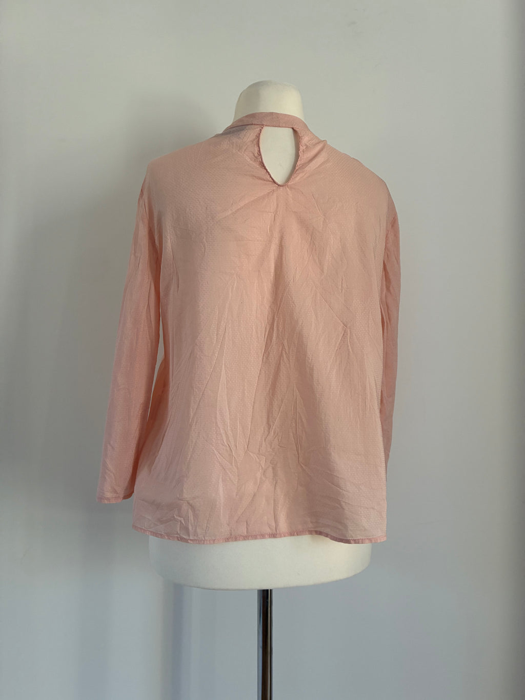 Gold Case Bluse Größe 44 in Rosé mit feinem Muster – neu mit Etikett