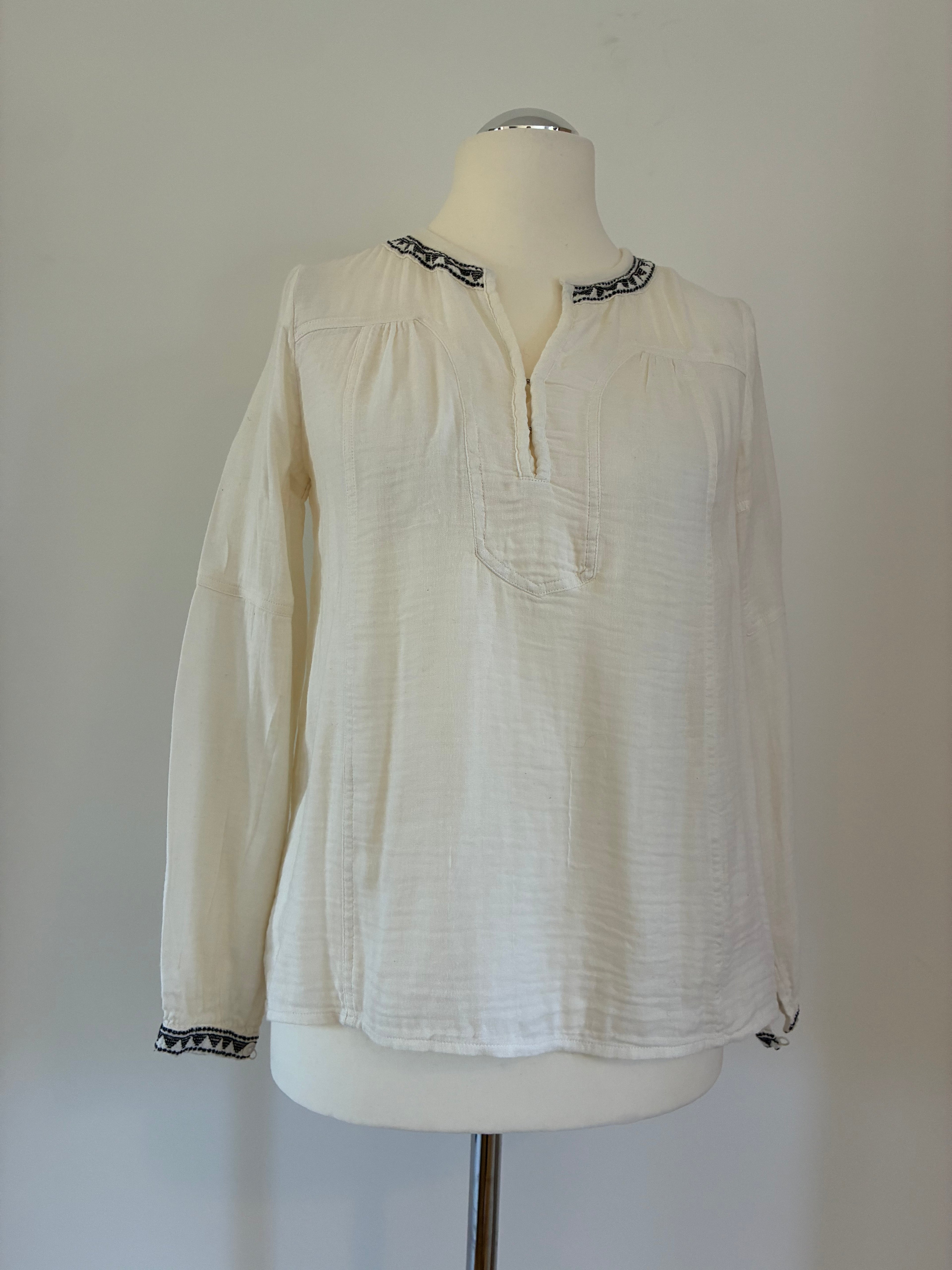 Noa Noa Bluse mit Stickereien – Größe S / 36