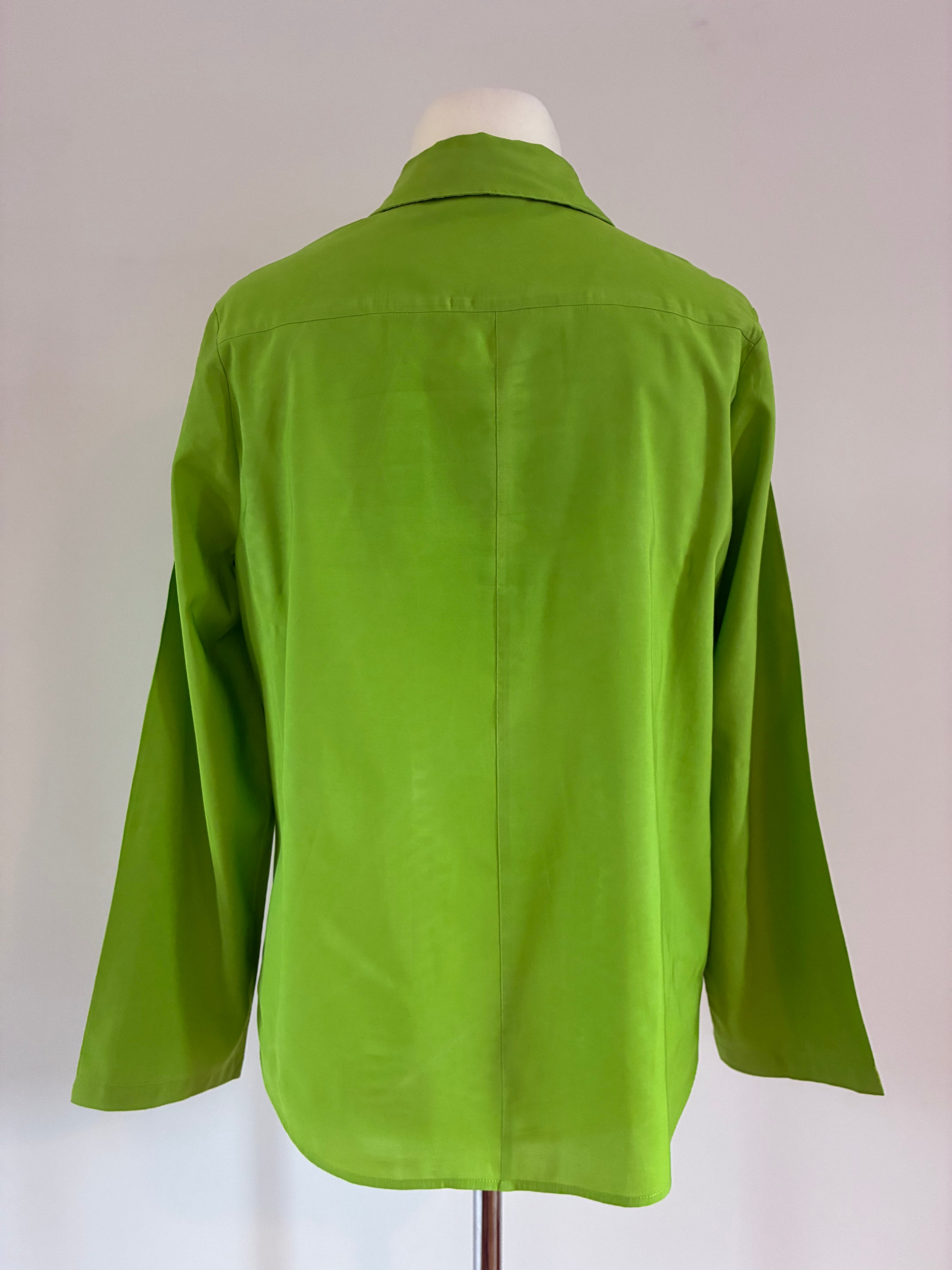 Hallhuber Damenbluse in leuchtender Farbe – Größe XL / 42