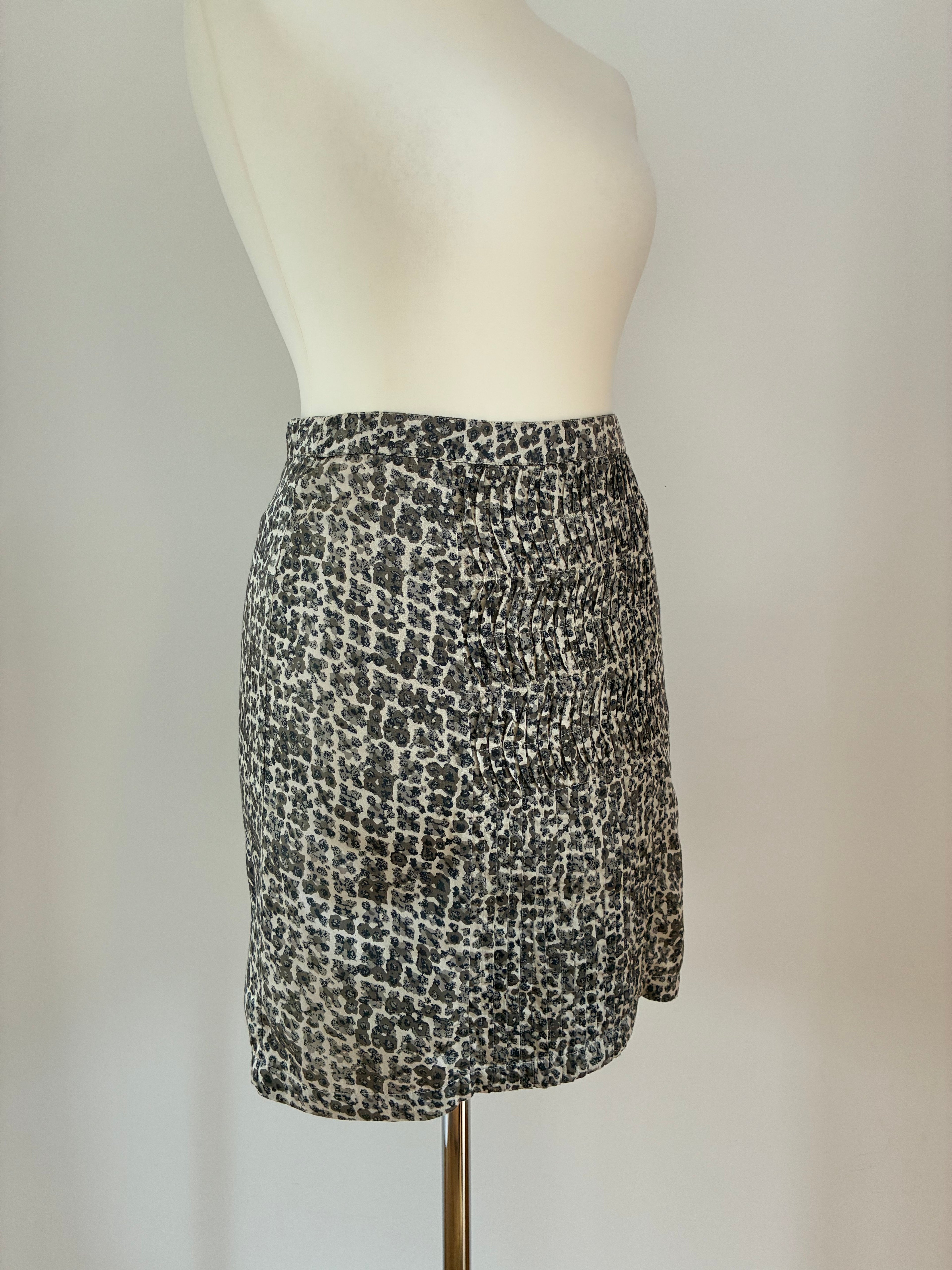 Noa Noa Sommerrock Größe S 36 in Schwarz-Creme aus Naturmaterialien