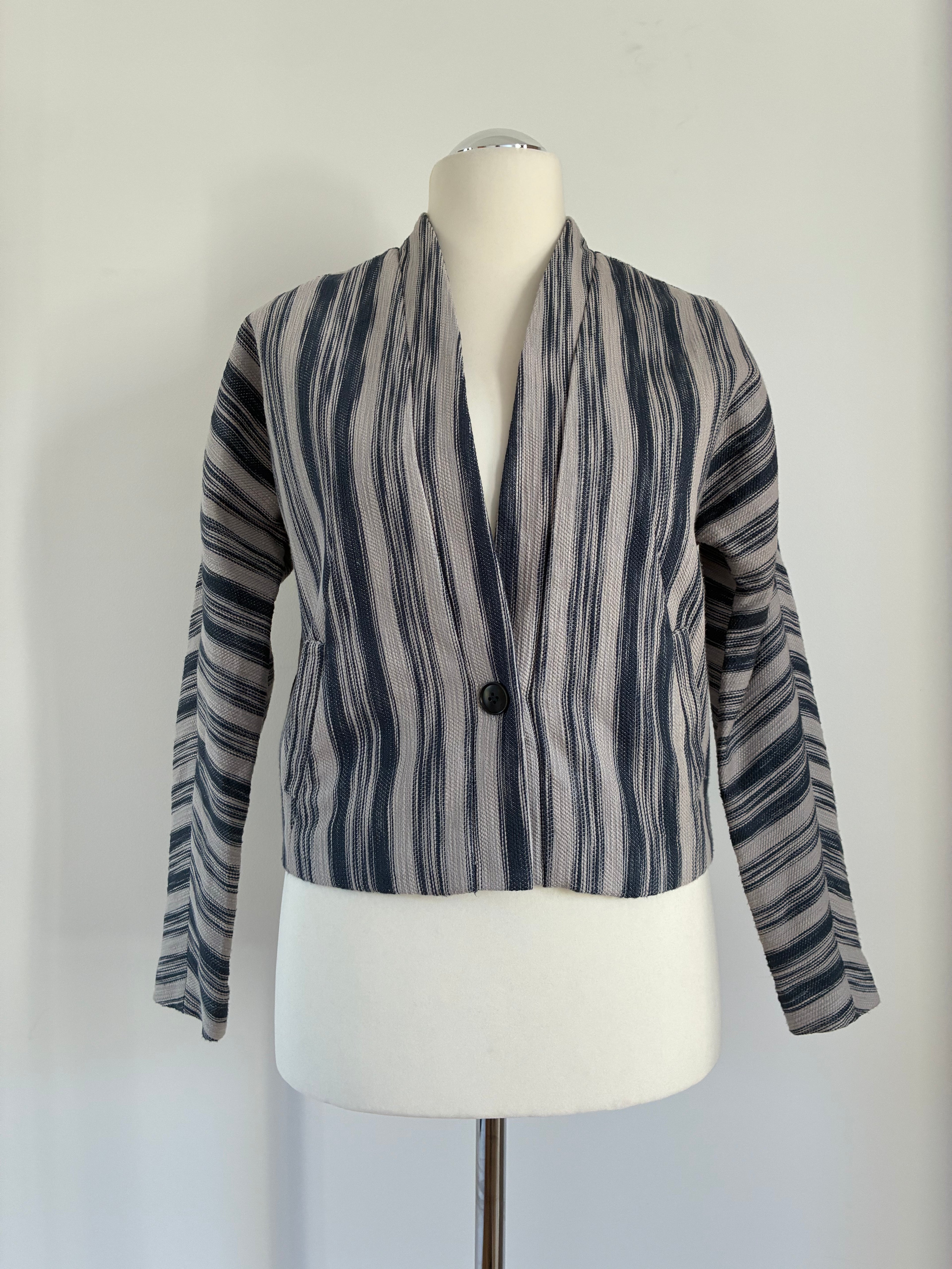 Noa Noa Blazer Gr. 36 – blau-beige, elegant und vielseitig